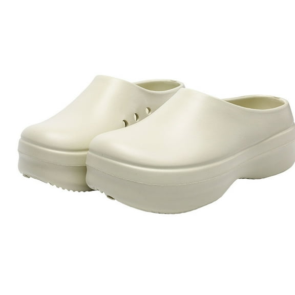 Unisex Professional Chef Shoes Waterproof Kitchen Clogs | 5CM Heel Non-Slip Slip Resistant for Restaurant Catering | Indoor Outdoor Garden Slippers EVA Clogs