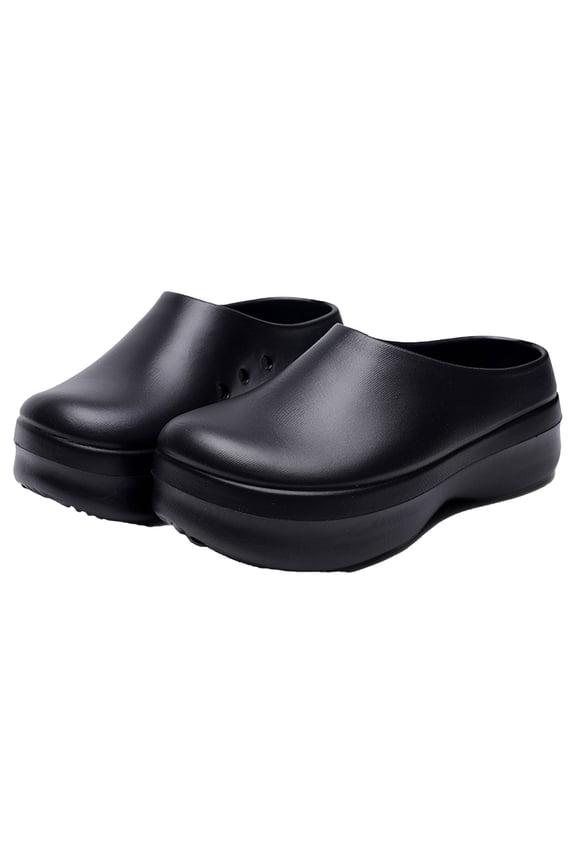 Unisex Professional Chef Shoes Waterproof Kitchen Clogs | 5CM Heel Non-Slip Slip Resistant for Restaurant Catering | Indoor Outdoor Garden Slippers EVA Clogs