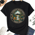 thumbnail image 1 of Unisex Puerto Rico T-Shirt, El Yunque Rainforest Badge, 100% Cotton Short Sleeve Tee, 1 of 7
