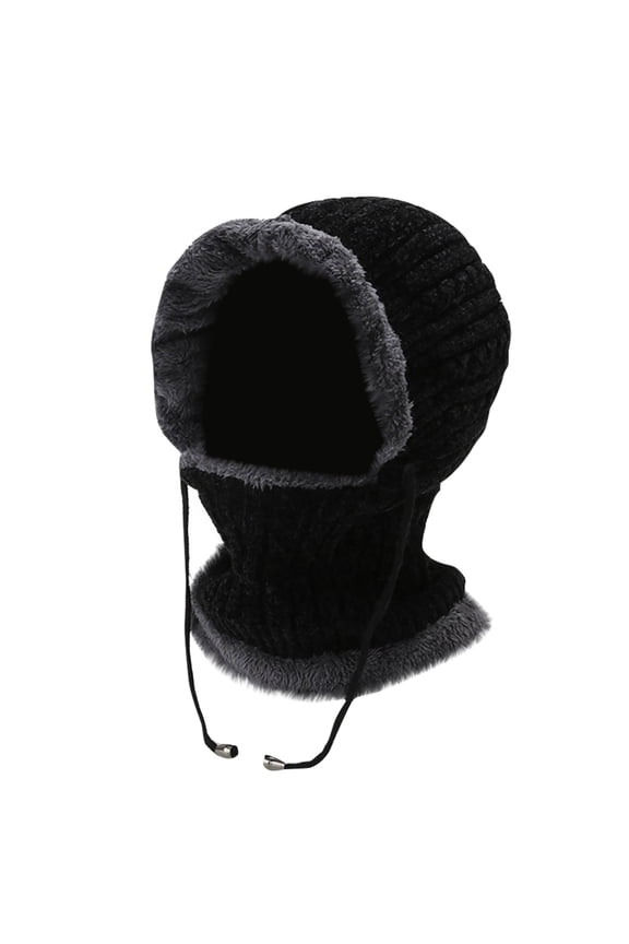 Unisex Pure Color Plush Thunderhead Cap, Thermal Insulated Ear Protection Snow Cap with Windproof Design for Extreme Cold Weather, Winter Sports and Outdoor Activities