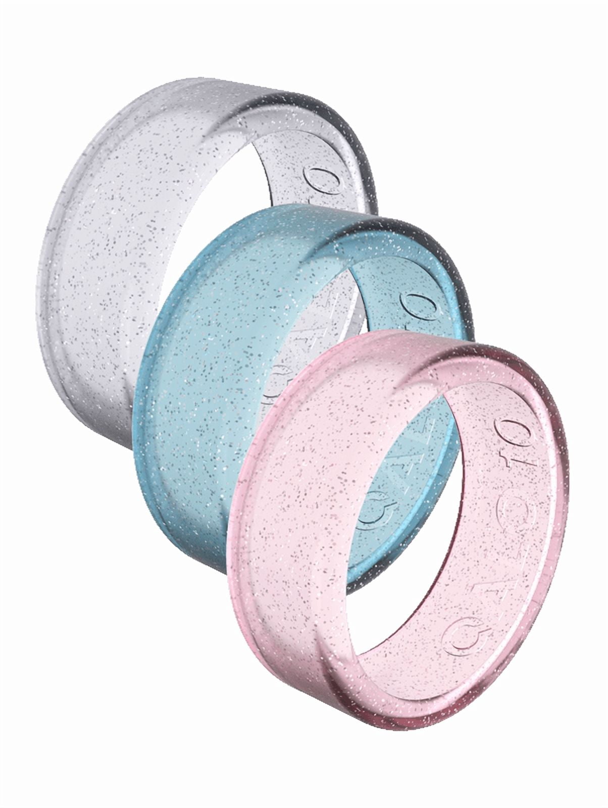 QALO QRNT 3 Pack Covers, Jelly, Size 09, Works With QALO QRNT Smart Ring, Unisex