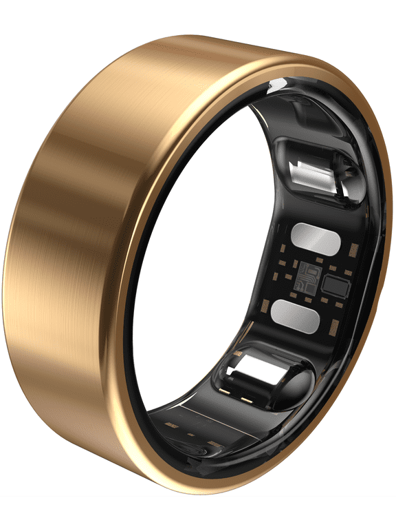SR-2 Smart Ring, No Subscription Health, Fitness, Sleep & Women’s Health Tracker, Gold Size 09