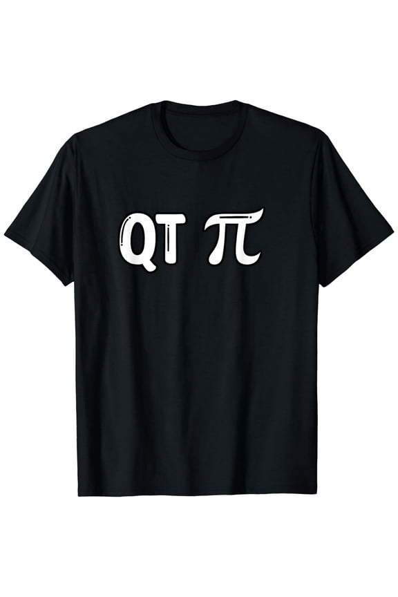 Unisex "QT Pi" Math Pun Graphic T-Shirt, Funny Cute Geek Humor Short Sleeve Tee