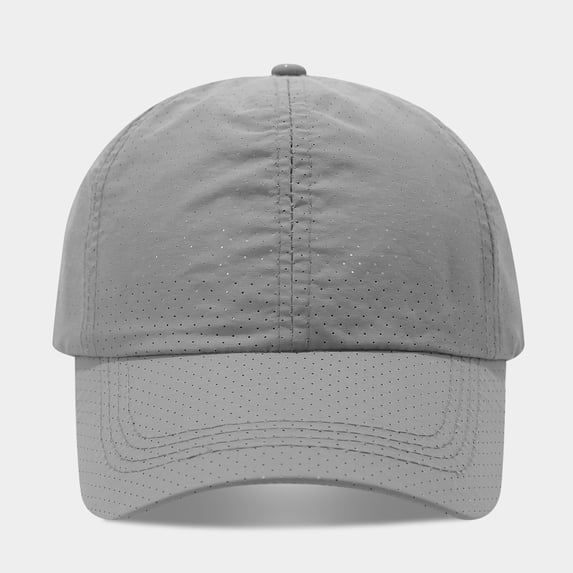 Unisex Quick Dry Adjustable Uv-Resistant Baseball Cap Lightweight Breathable Sun Hat Comfortable Soft Outdoor Sports Cap by Yigetop Grey One Size