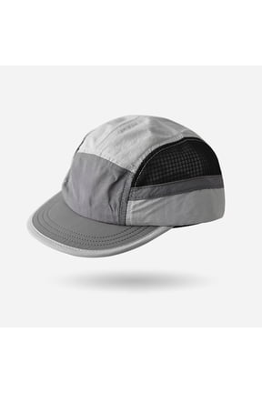 Unisex Quick Dry Baseball Cap, Lightweight Breathable Mesh Running Hat, UV Protection Sports Visor for Hiking Cycling, Adjustable Outdoor Athletic Cap, Beige, Gray
