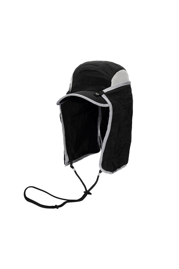 Unisex Quick Dry Baseball Cap with Detachable Neck Flap for Outdoor Activities