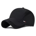 thumbnail image 1 of Unisex Quick Dry Cotton Sun Hat Baseball Cap Snapback Hats Mesh BLACK, 1 of 8