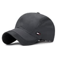 thumbnail image 1 of Unisex Quick Dry Cotton Sun Hat Baseball Cap Snapback Hats Mesh DARK GREY, 1 of 8