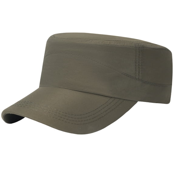 Unisex Quick-Dry Flat Top Baseball Cap, Lightweight Moisture-Wicking Sun Hat for Outdoor Sports, Running, and Casual Wear, Breathable and Adjustable for All-Day Comfort Light Green