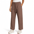 thumbnail image 1 of Unisex Quick-Dry Straight Leg Pants, Elastic Drawstring Waist, Relaxed Fit, 1 of 1