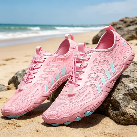 Unisex Quick-Dry Water Shoes Breathable Lightweight Aqua Sneakers Non-Slip Beach Hiking Shoes for Swimming Snorkeling Running Yoga and Outdoor Sports