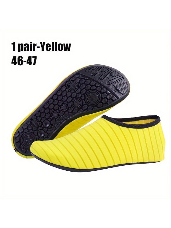 Unisex Quick-Dry Water Shoes – Lightweight Breathable Beach Swim Socks with Non-Slip Rubber Sole, Flexible Barefoot Aqua Shoes for Pool, Surfing & Outdoor Sports