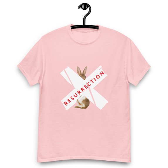 Unisex RESURRECTION T-SHIRT (Light Pink, M)