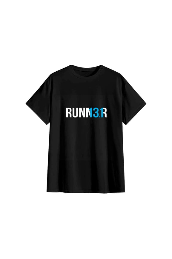 Unisex RUNN13.1R Half Marathon Runner Cotton T-Shirt Running Gift M