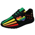 thumbnail image 1 of Unisex Rainbow Sneakers, LGBT Shoes for Men Women Lightweight Breathable Running Shoes Black Size 7, 1 of 7