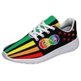 thumbnail image 1 of Unisex Rainbow Sneakers, LGBT Shoes for Men Women Lightweight Breathable Running Shoes White Size 11, 1 of 7