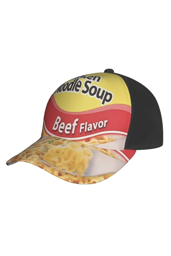 Unisex Ramen Noodle Chicken Baseball Cap Adjustable Trucker Hat For Running Sports Hiking Camping