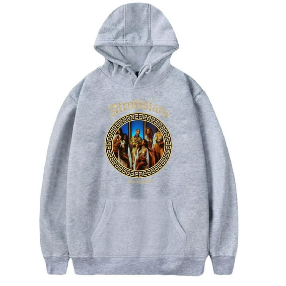 Unisex Rauw Alejandro Hoodie Graffiti Print Hip Hop Hooded Sweatshirt