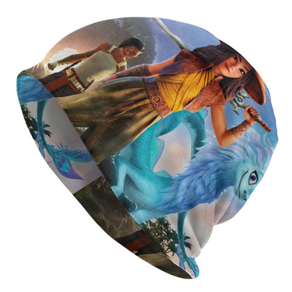 Unisex Raya and the Last Dragon Knitted Hat Warm Slouchy Knit Hat Headwear Skull Hat For Men Women