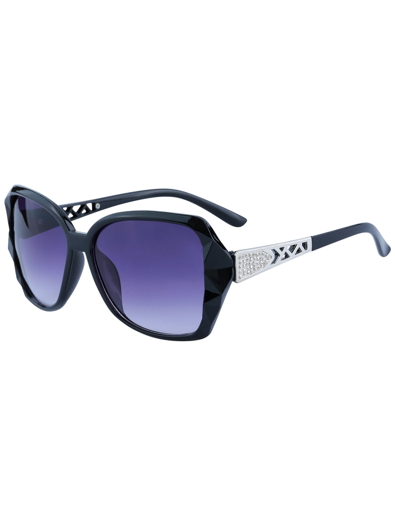 Unisex Rectangular Full-Frame Sunglasses Irregular Geometric 