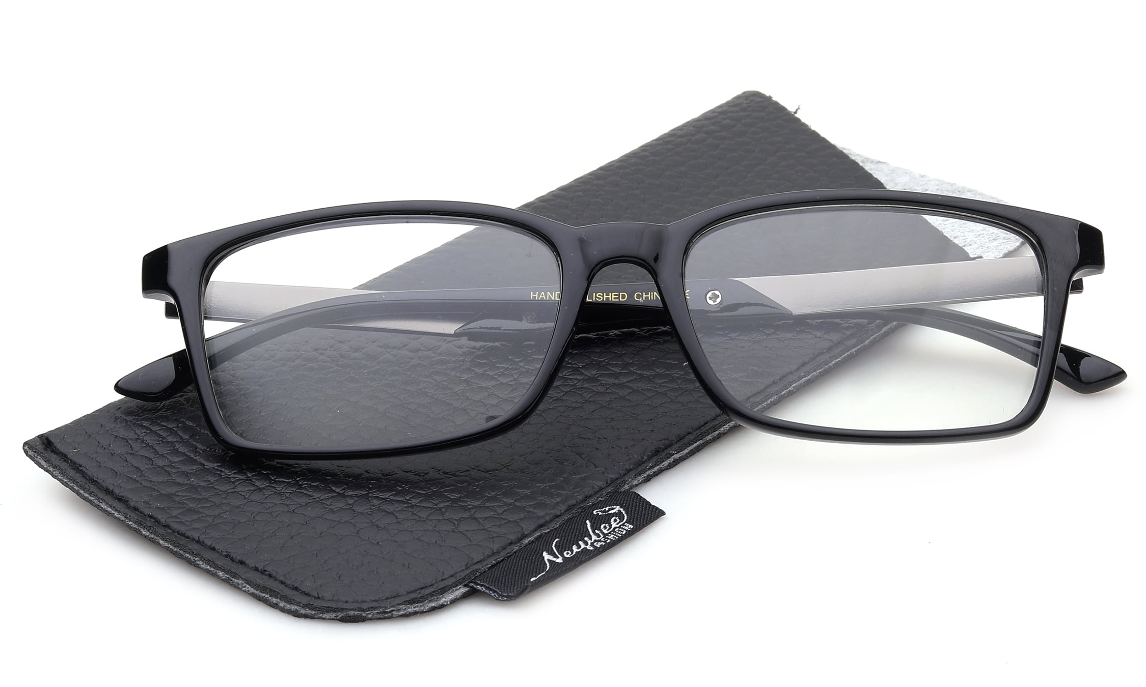 2 Pairs Simple Unisex Rectanguler Clear Lens Glasses - Walmart.com