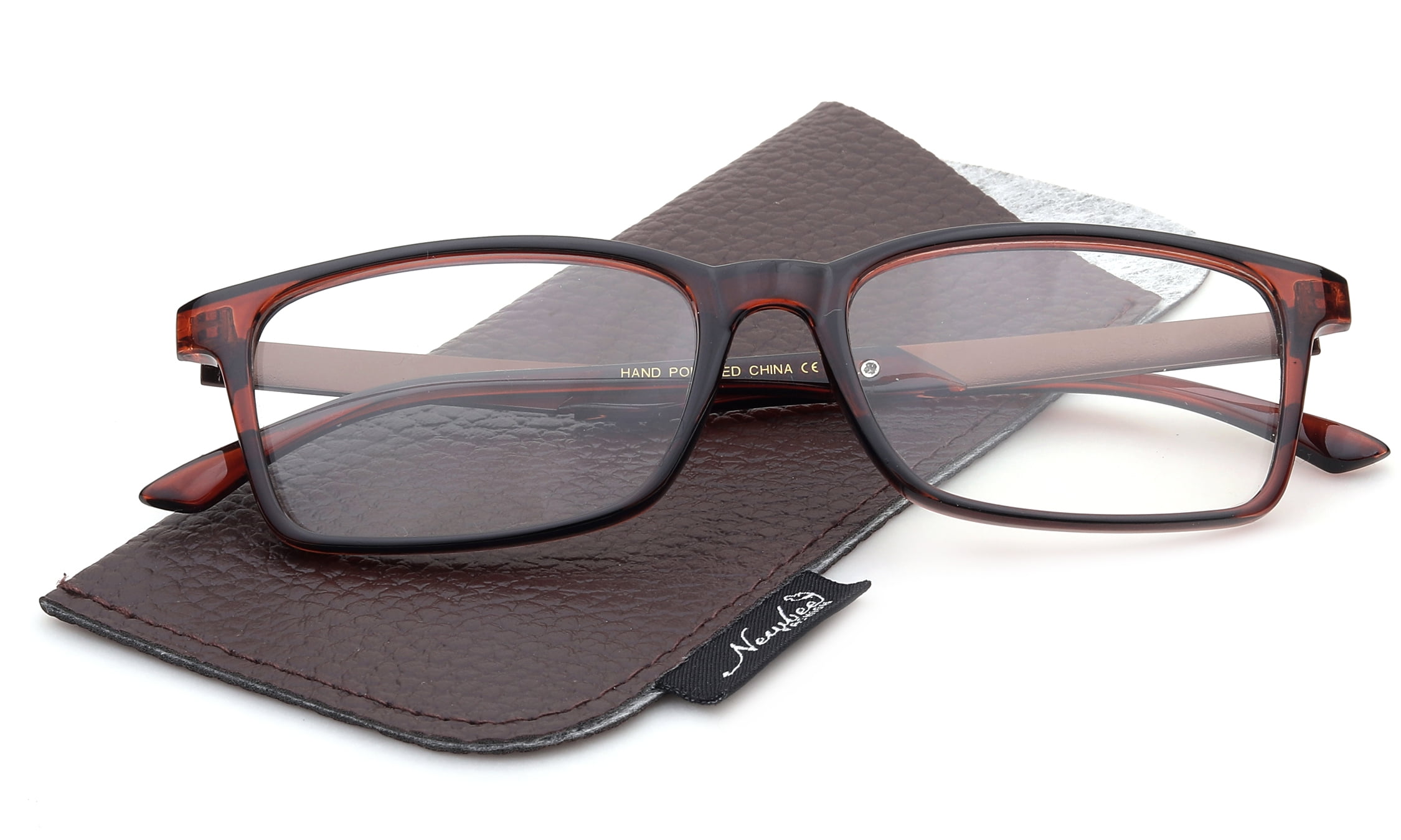 2 Pairs Simple Unisex Rectanguler Clear Lens Glasses