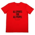 thumbnail image 1 of Unisex Red The Olympic Collection - Pierre de Coubertin Quote T-Shirt, 1 of 1