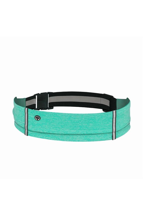 Unisex Reflective Polyester Running Waist Pack, Adjustable Sports Fanny Pack With Multi-Functional Buckle, Skin-Fitting Workout Hip Belt, Portable Outdoor Storage Pouch For Jogging, Fitness