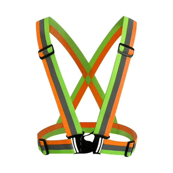 Unisex Reflective Safety Vest - Lightweight 360° Visibility for Running, Cycling, Motorcycling - Adjustable Fit for Men & Women - Day Night Wear - Includes 1 Vest