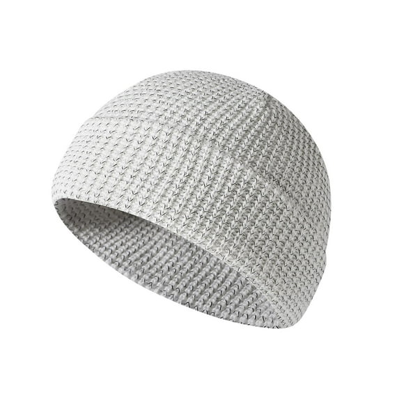 Unisex Reflective Sports Running Hat - Warm Acrylic Knit Beanie for Men Women Outdoor Winter