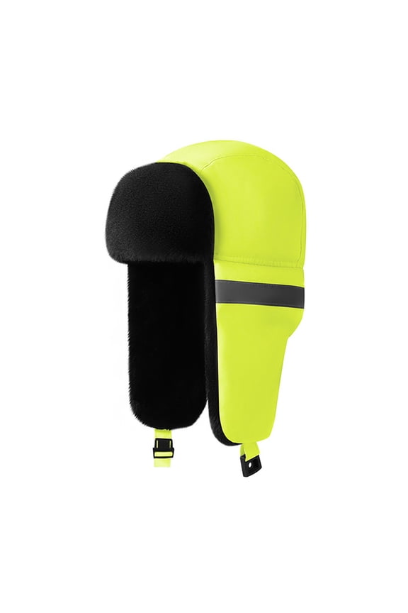Unisex Reflective Street Cleaner Cap Windproof Polyester Design For Night Running Cycling Skiing And Outdoor Adventures