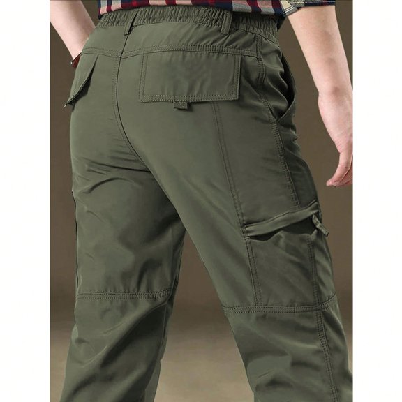 Unisex Relaxed Fit Casual Leisure Trousers Multi-Pocket Daily Wear Pants for Men & Women