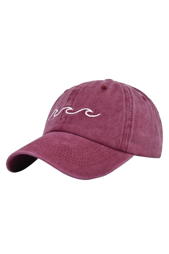Unisex Retro Distressed Twill Baseball Cap Solid Plain Hue Sun Protection Adjustable Visor Hat Variant 2