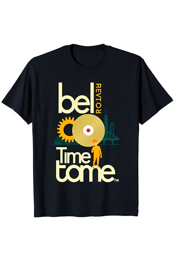 Unisex Retro Futuro Graphic Time Tome T-Shirt