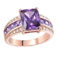 thumbnail image 1 of Unisex Retro Geometric Alloy Ring in Gold Blue Jewelry, 1 of 5