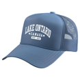 thumbnail image 1 of Unisex Retro Lake Ontario Baseball Cap - Vintage Graphic Trucker Hat with Classic Fit Design, 1 of 2