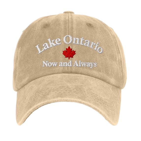 Unisex Retro Lake Ontario Baseball Cap - Vintage Graphic Trucker Hat with Classic Fit Design