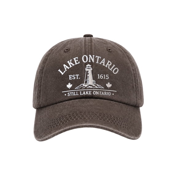 Unisex Retro Lake Ontario Baseball Cap - Vintage Graphic Trucker Hat with Classic Fit Design