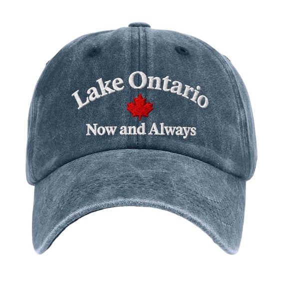 Unisex Retro Lake Ontario Baseball Cap - Vintage Graphic Trucker Hat with Classic Fit Design