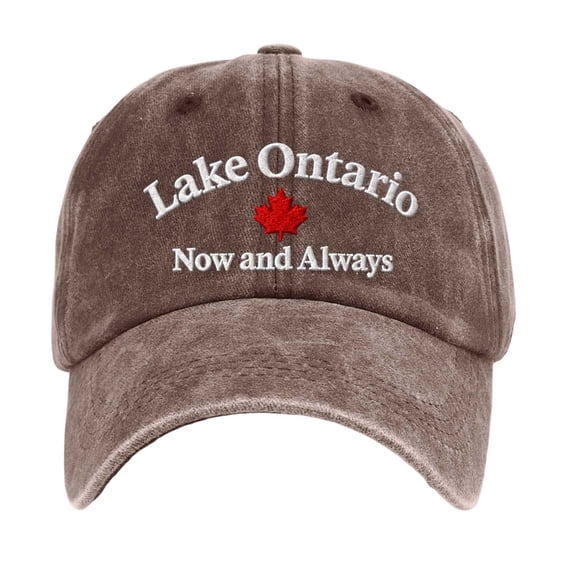 Unisex Retro Lake Ontario Baseball Cap - Vintage Graphic Trucker Hat with Classic Fit Design