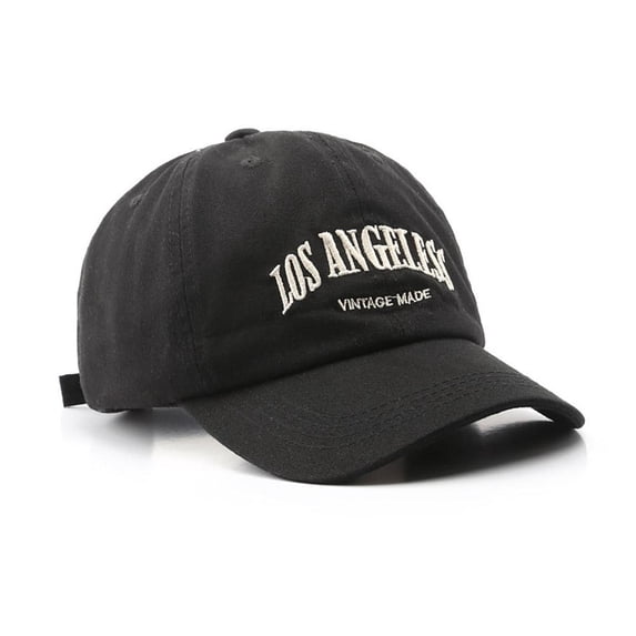 Unisex Retro Letter Embroidered Baseball Cap - Breathable Polyester Sun Hat for Outdoor Activities