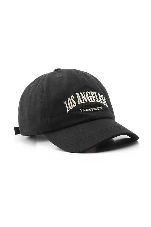 Unisex Retro Letter Embroidered Baseball Cap - Breathable Polyester Sun Hat for Outdoor Activities