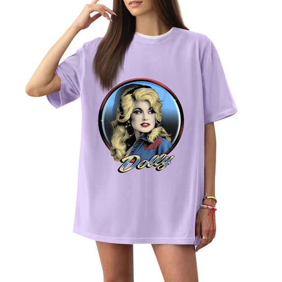 Unisex Retro Parton Memorial T-shirt for Men and Women Graphic Dolly Western T-shirt Short Sleeve Round Neck T-shirts,(S)