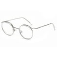 thumbnail image 1 of Unisex Retro Round Frame Clear Lens Designer Mens Womens Vintage Eyeglasses Metal Glasses, 1 of 5