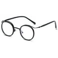 thumbnail image 1 of Unisex Retro Round Frame Clear Lens Designer Mens Womens Vintage Eyeglasses Metal Glasses, 1 of 5