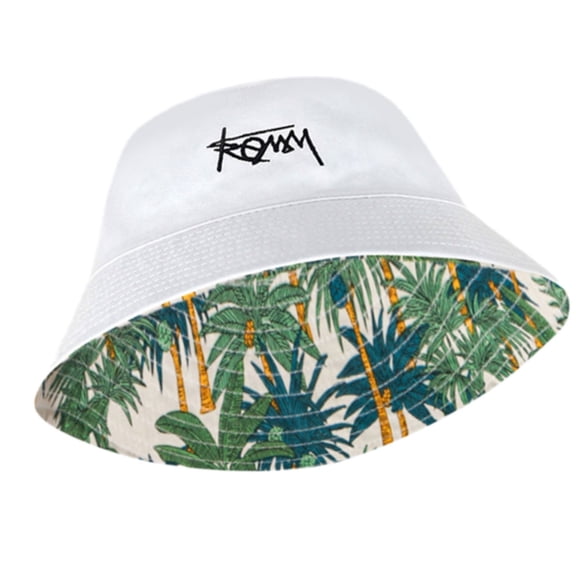 Unisex Reversible Fishing Hat Breathable Polyester Wide Brims Sun Protection Fisherman Hat for Summer Vacation Wear