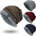 thumbnail image 1 of Unisex Ribbed Knit Beanie for Cold Weather Outdoor Activities and Everyday Urban Fashion, 1 of 3