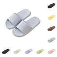 thumbnail image 1 of Unisex Ribbed Non Slip Shower Slide Sandals Thick Soft Sole Lightweight Bathroom Slippers for Indoor Outdoor All Seasons, 1 of 5