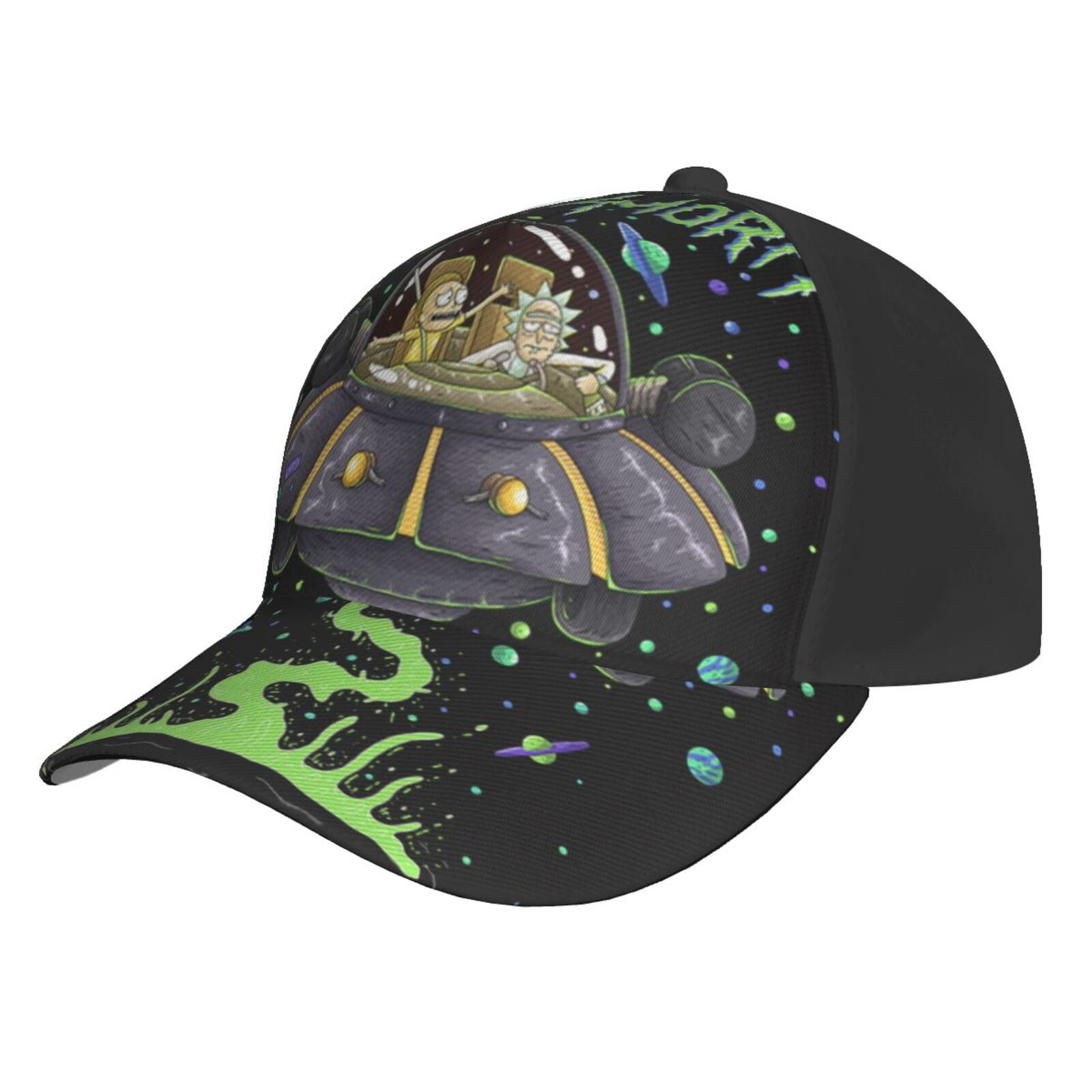 Unisex Rick And Morty Baseball Cap Adjustable Trucker Hat For Running Sports Hiking Camping