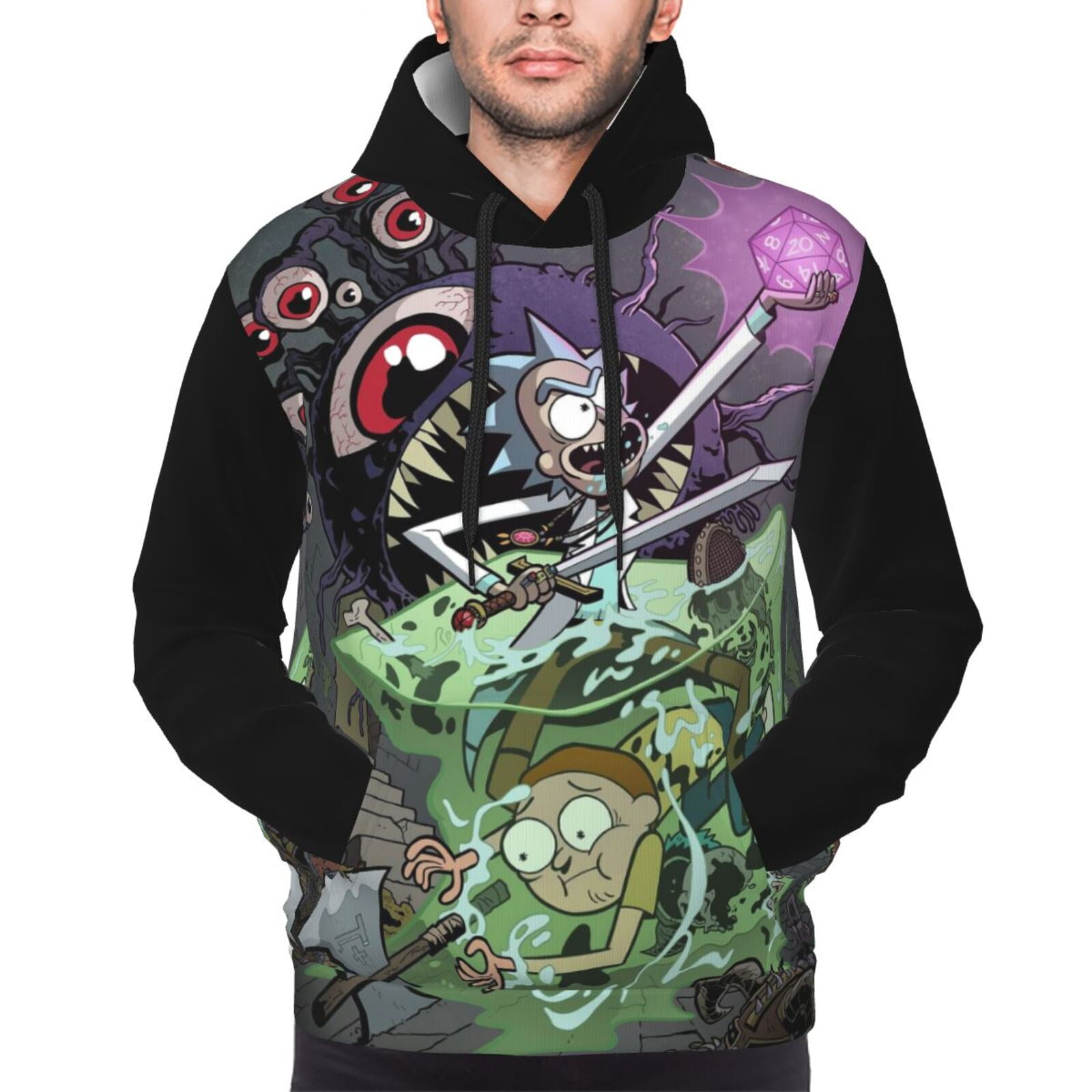 Unisex Rick And Morty Hoodie Cartoon 3d Printed Hoodie Sweatshirt Pullover Novelty Hoody Jacket